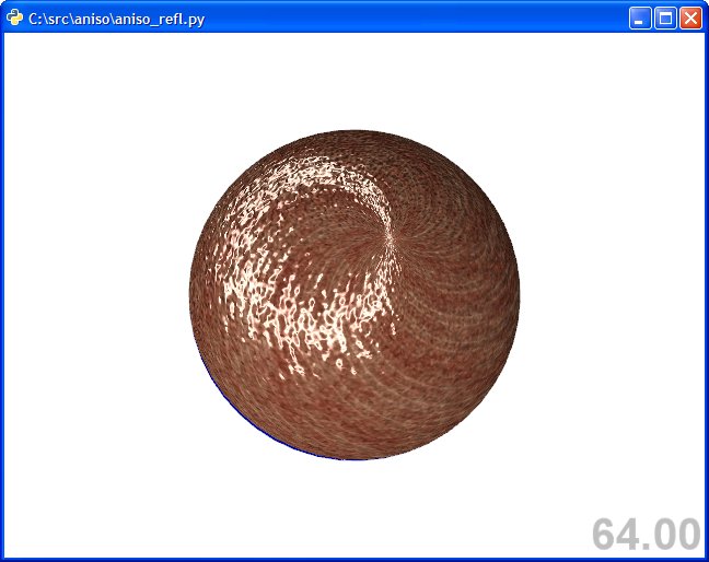 Anisotropic Highlights with Bumpmap